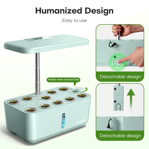 Ahopegarden compact countertop hydroponic garden for kitchen use.