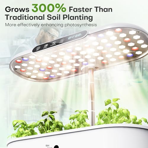 Ahopegarden LED grow light delivers full-spectrum energy for healthy indoor greens