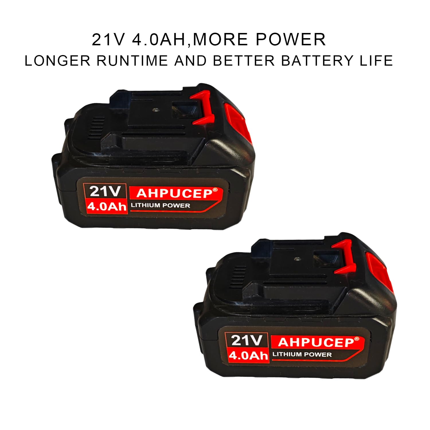 AHPUCEP electric weed wacker dual batteries power longer, uninterrupted yard work
