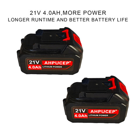 AHPUCEP electric weed wacker dual batteries power longer, uninterrupted yard work