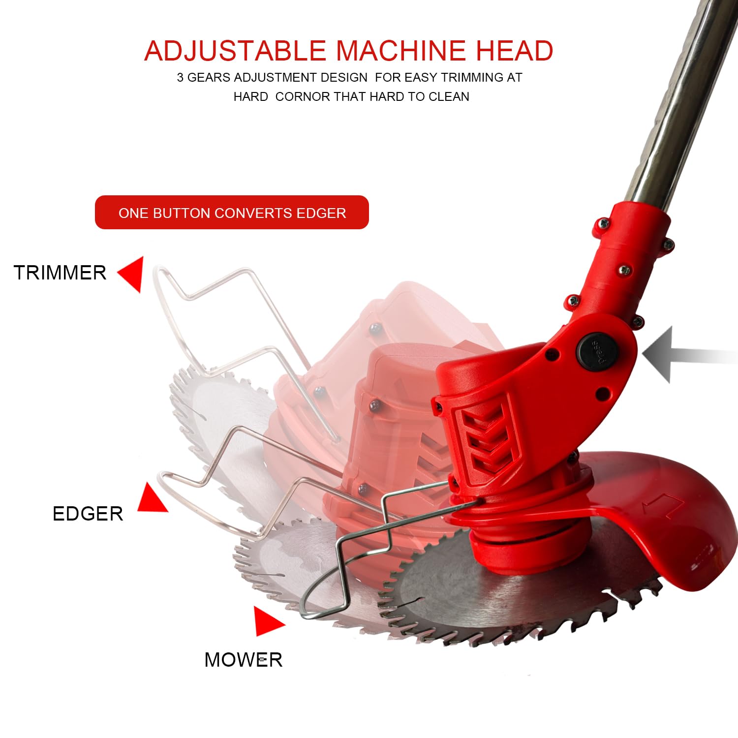 AHPUCEP weed wacker adjustable handle for comfortable operation