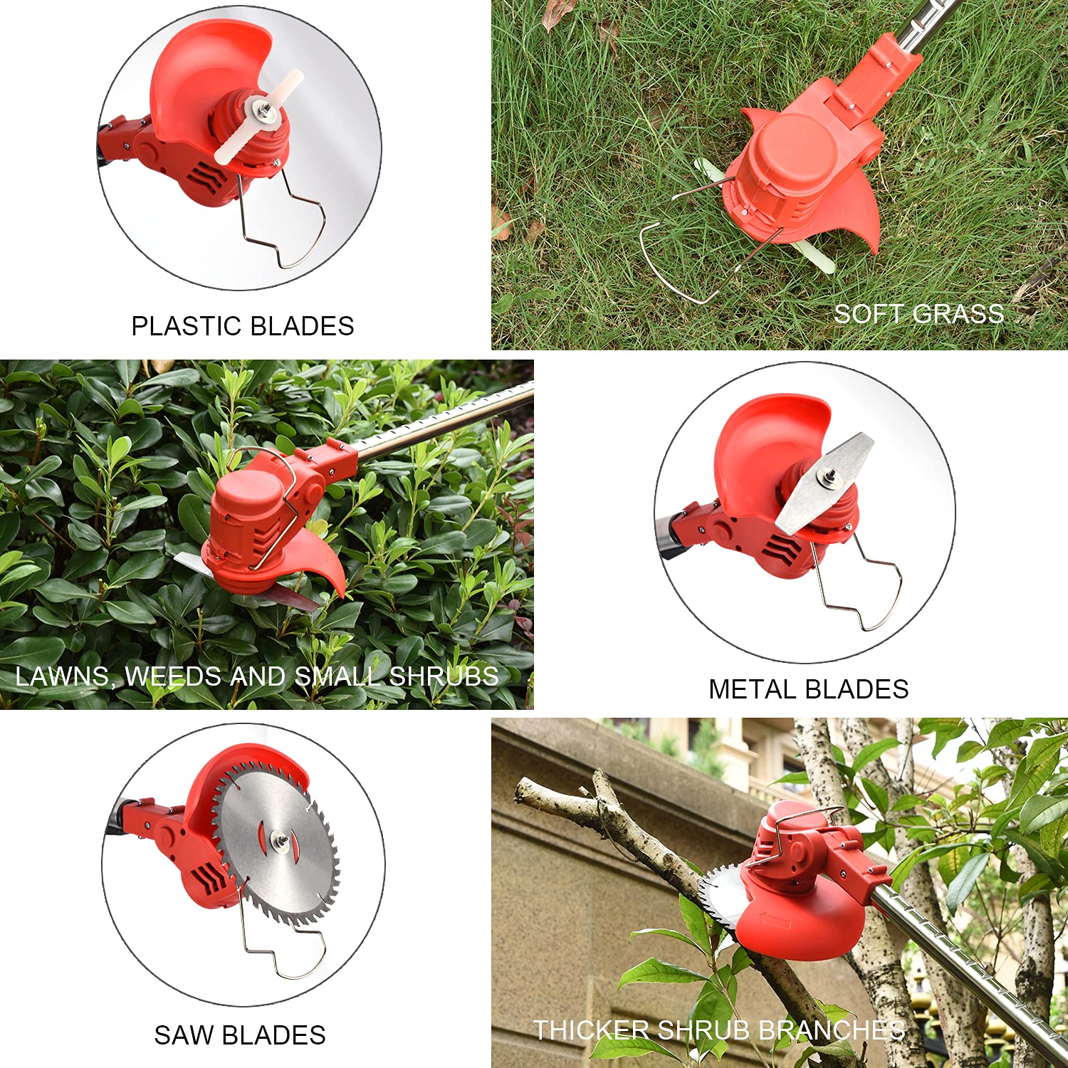 AHPUCEP weed wacker lightweight design reduces user fatigue