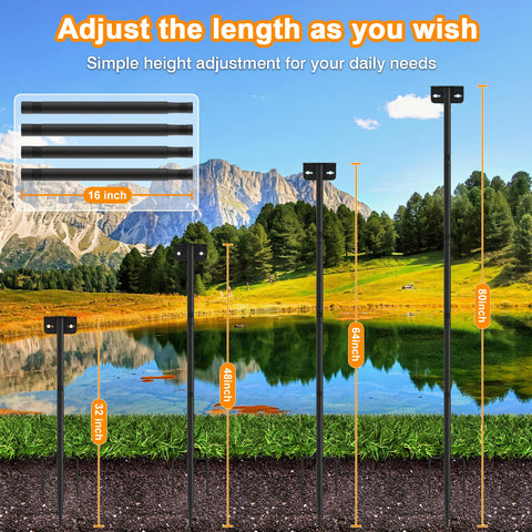 AHRLHR outdoor decor ready pole adds vertical interest to your yard