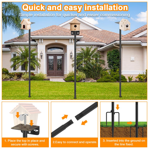 AHRLHR weather station mount on pole enables multi-use outdoor readings