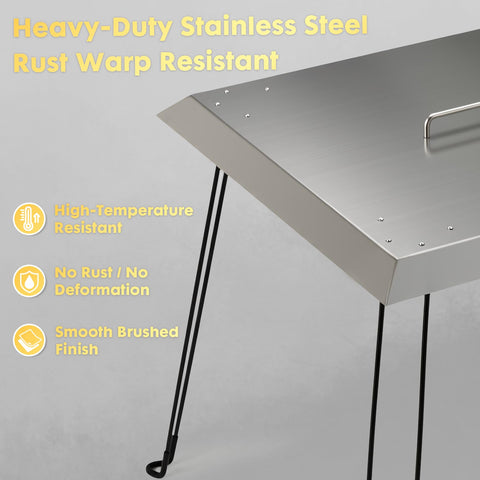 AHUAWA durable stainless steel construction resists high temperatures and weather.