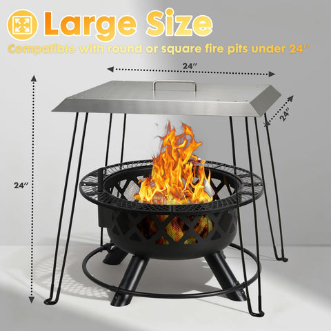 AHUAWA heat distribution downward ensures comfortable outdoor warmth.