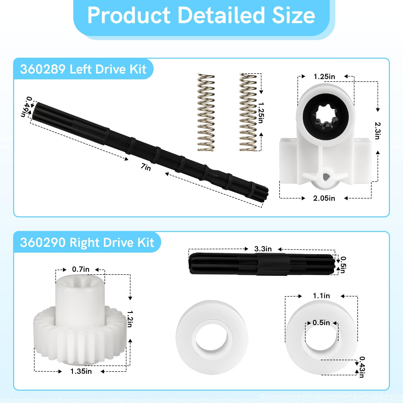 Ahuliao Rebel compatibility confirms fit with Pentair Rebel and Warrior pool cleaners