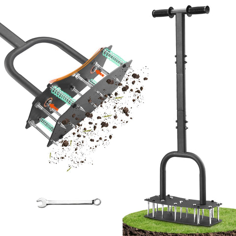 AHXPOCF lawn aerator plate enables deeper soil penetration for healthier grass roots.