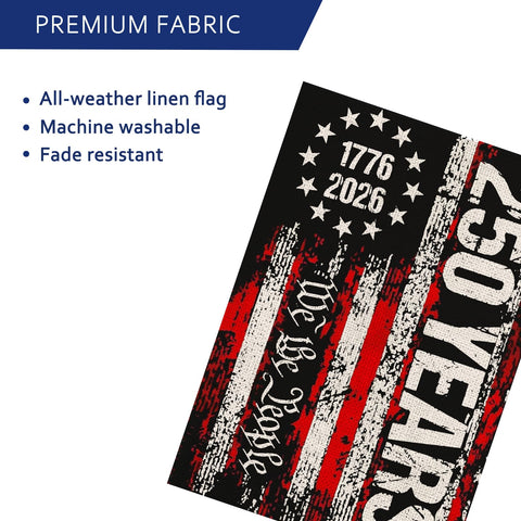 AIBOLYNE 12x18 inch garden flag ready for standard holders