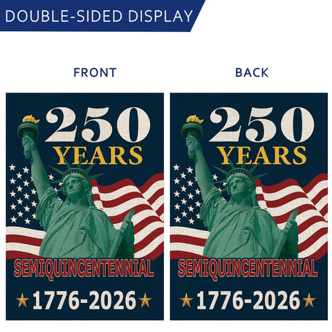AIBOLYNE 12x18 inch patriotic garden flag ideal for garden display.