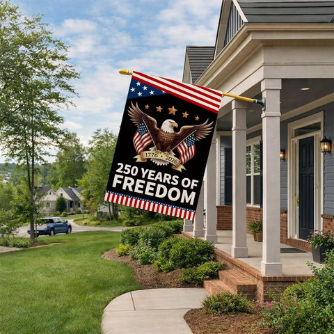 AIBOLYNE 250th anniversary flag, 28x40 inch size for porches and gardens.