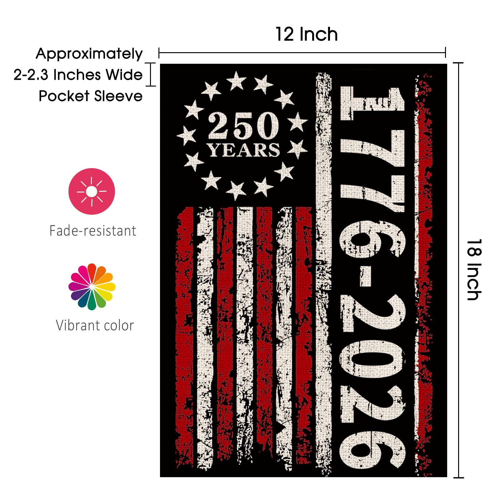 AIBOLYNE flag suitable for 4th of July and Memorial Day.