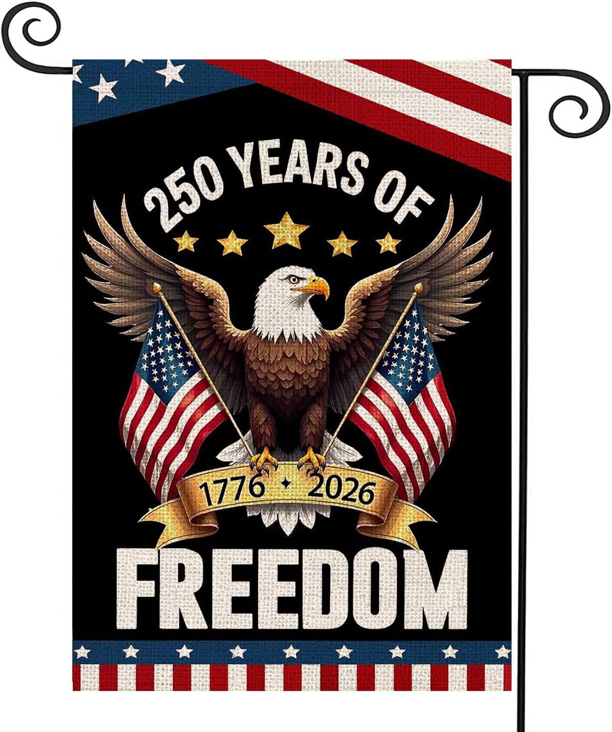 Aibolyne eagle design flag for outdoor patriotic display with bold detail.