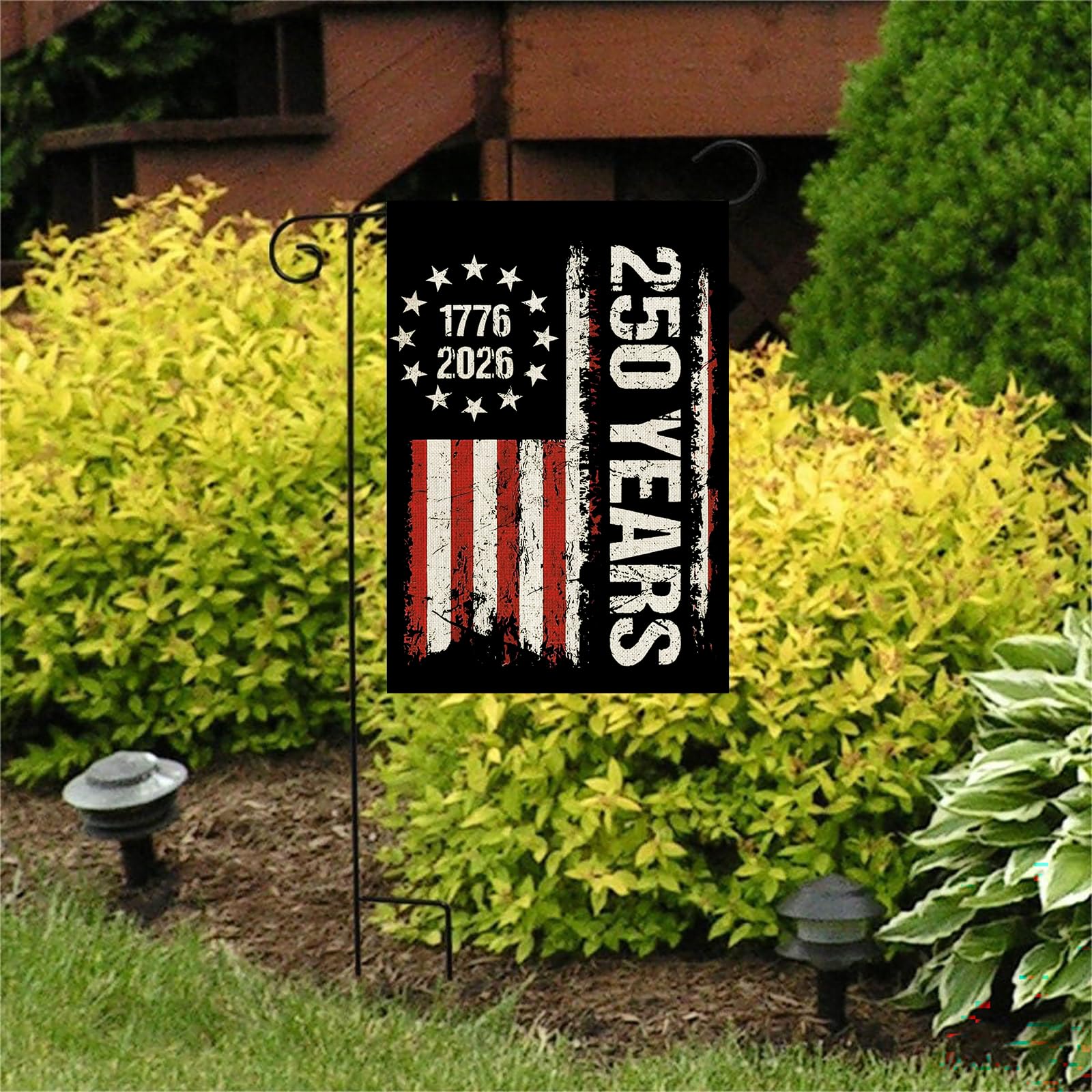 AIBOLYNE garden flag ready for outdoor display in yards and patios.