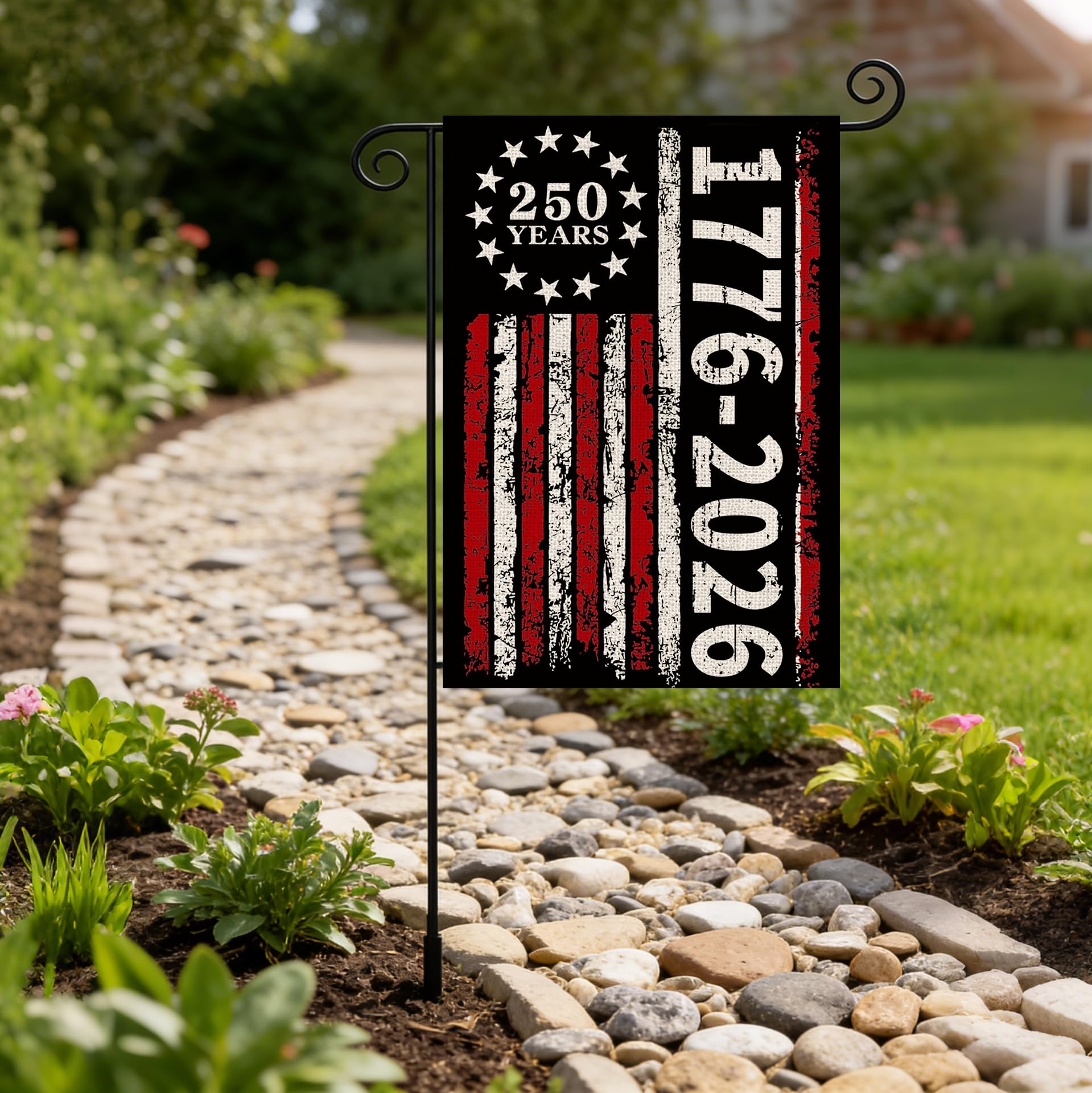 AIBOLYNE garden flag designed for year-round patriotic display.