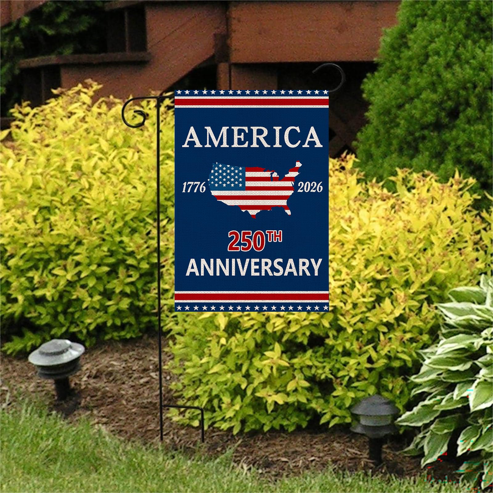 AIBOLYNE memorial and veterans day flag honors service in any yard.