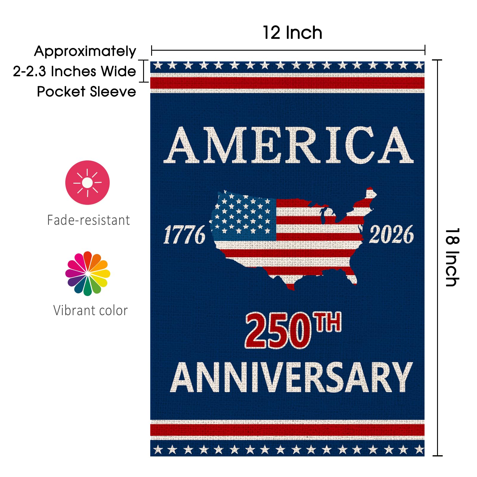 AIBOLYNE garden flag elevates patio decor during celebrations.
