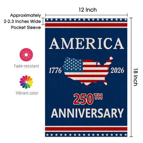AIBOLYNE garden flag elevates patio decor during celebrations.