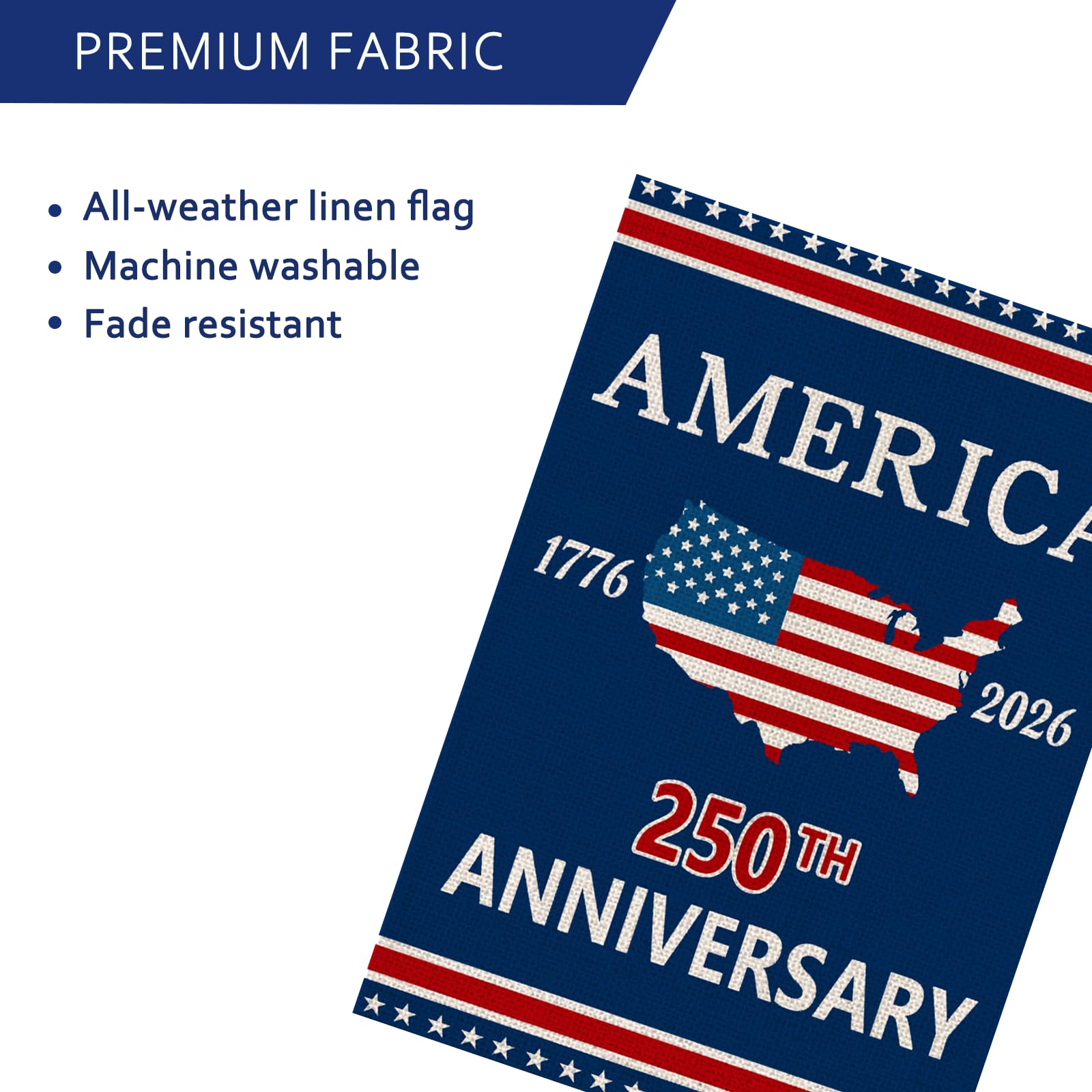 AIBOLYNE patriotic flag for 4th of July and year-round display.