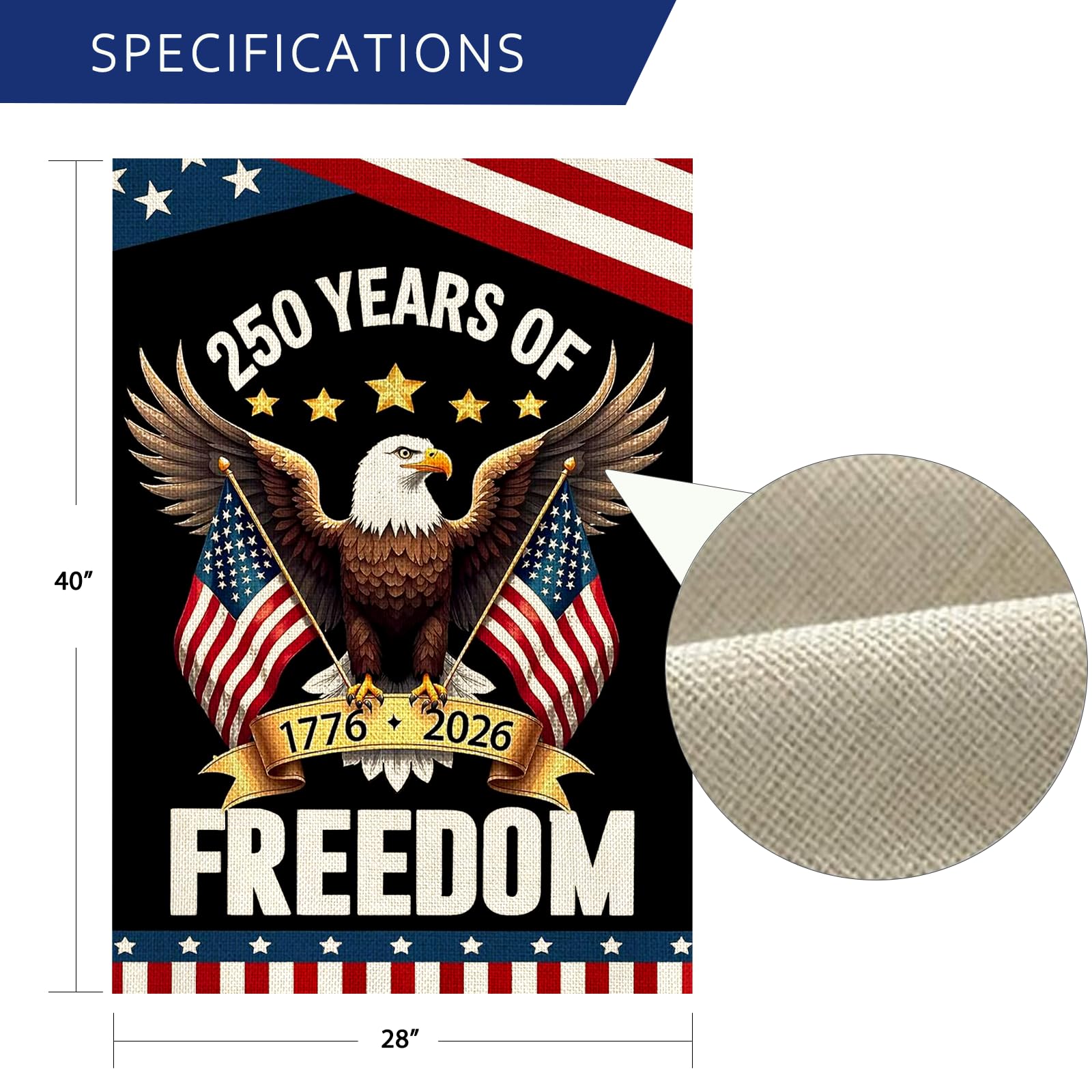 AIBOLYNE stars-stripes-background classic patriot design for home yards.