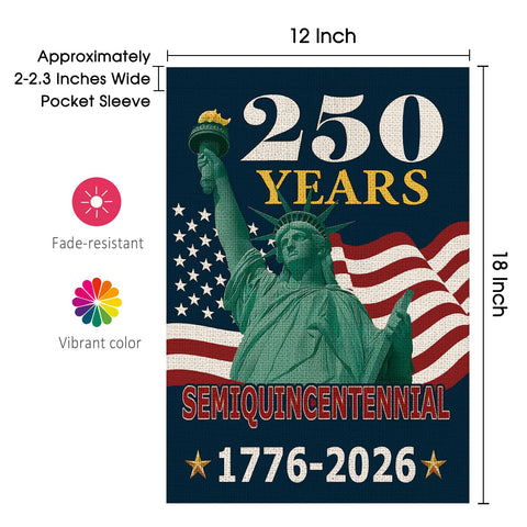 AIBOLYNE Statue of Liberty flag motif for celebration decor.