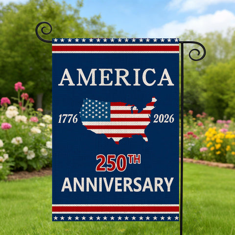 AIBOLYNE USA 250th anniversary flag for festive outdoor display.