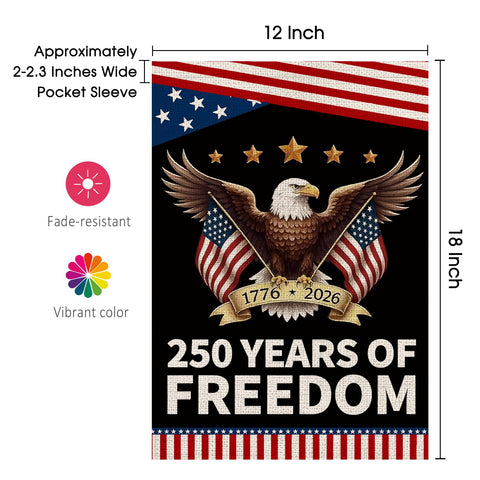 AIBOLYNE 12x18 inch garden flag designed for gardens and patios.