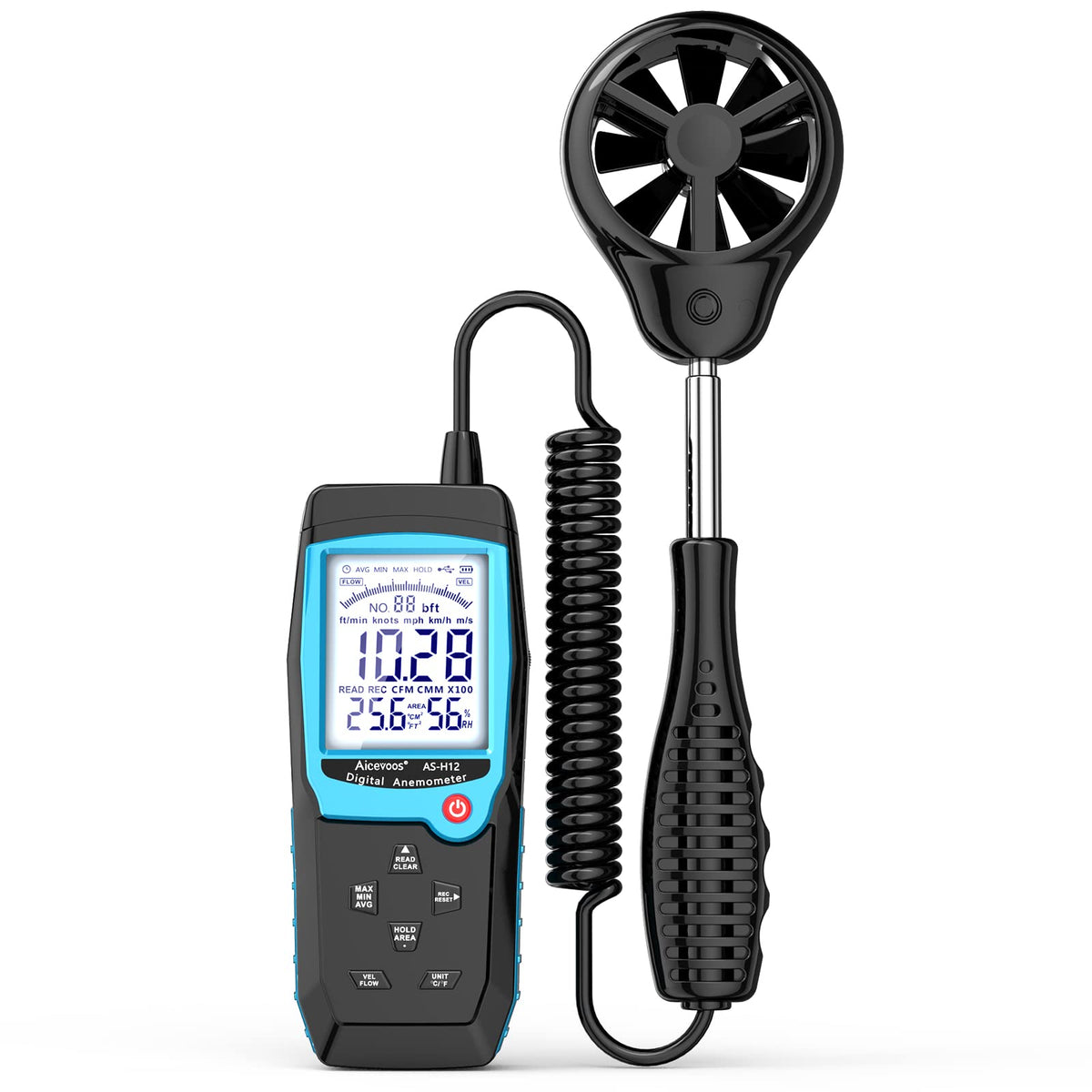 Aicevoos H12 with extendable wind sensor for hard-to-reach readings
