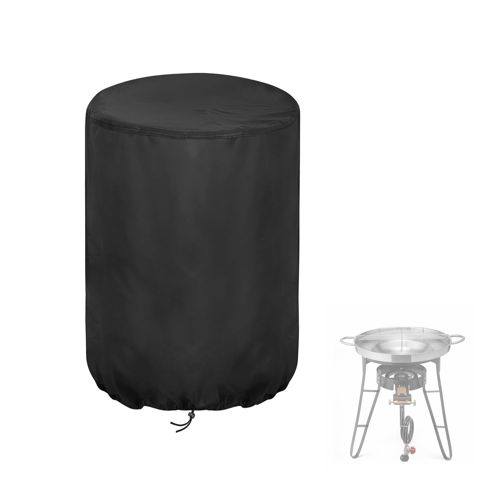 Aidetech outdoor cooker cover fits the ROVSUN 23-inch concave set for weather protection