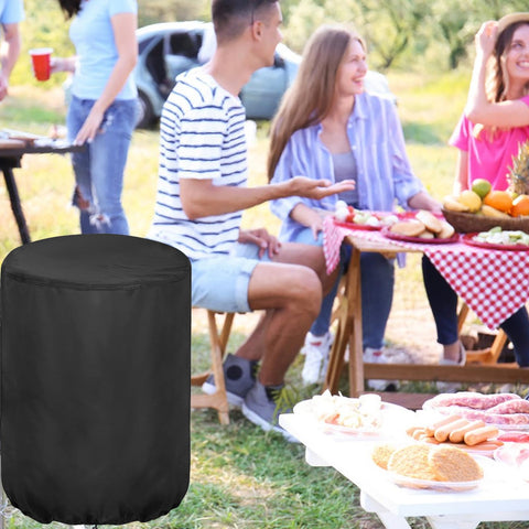 Aidetech cover features secure hem buckles to prevent shifting in wind