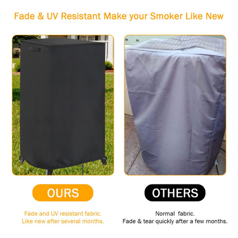 Aidetech all weather protection guards vertical smokers against sun dust and rain