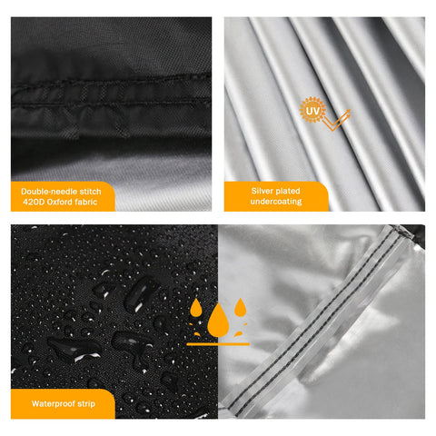 Aidetech cover features reinforced stitching for durable outdoor use