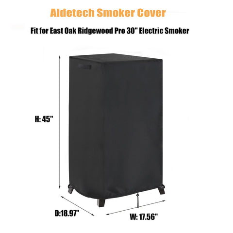 Aidetech smoker cover waterproof fabric shields against rain and sun