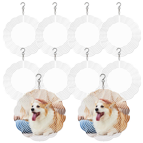 AiDiYGECO 10-inch wind spinner blank round for outdoor sublimation.