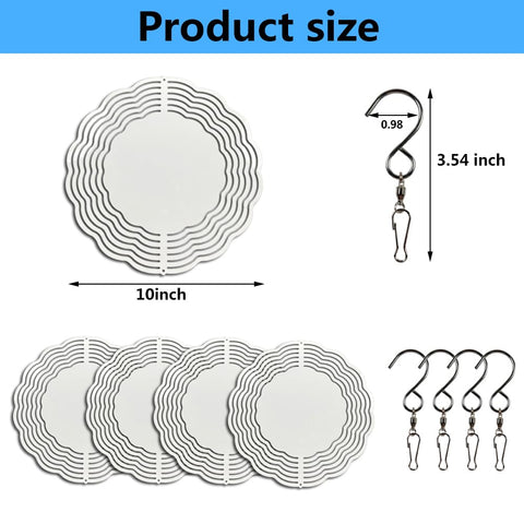 AiDiYGECO sublimation blanks in metal for durable outdoor garden décor.