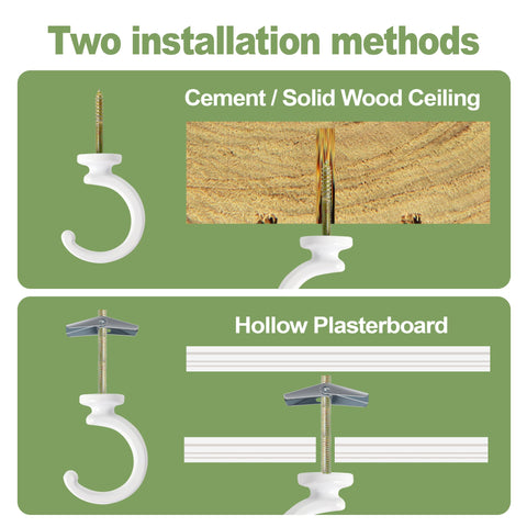 Aidoclip heavy-duty ceiling hook durability ideal for versatile mounting