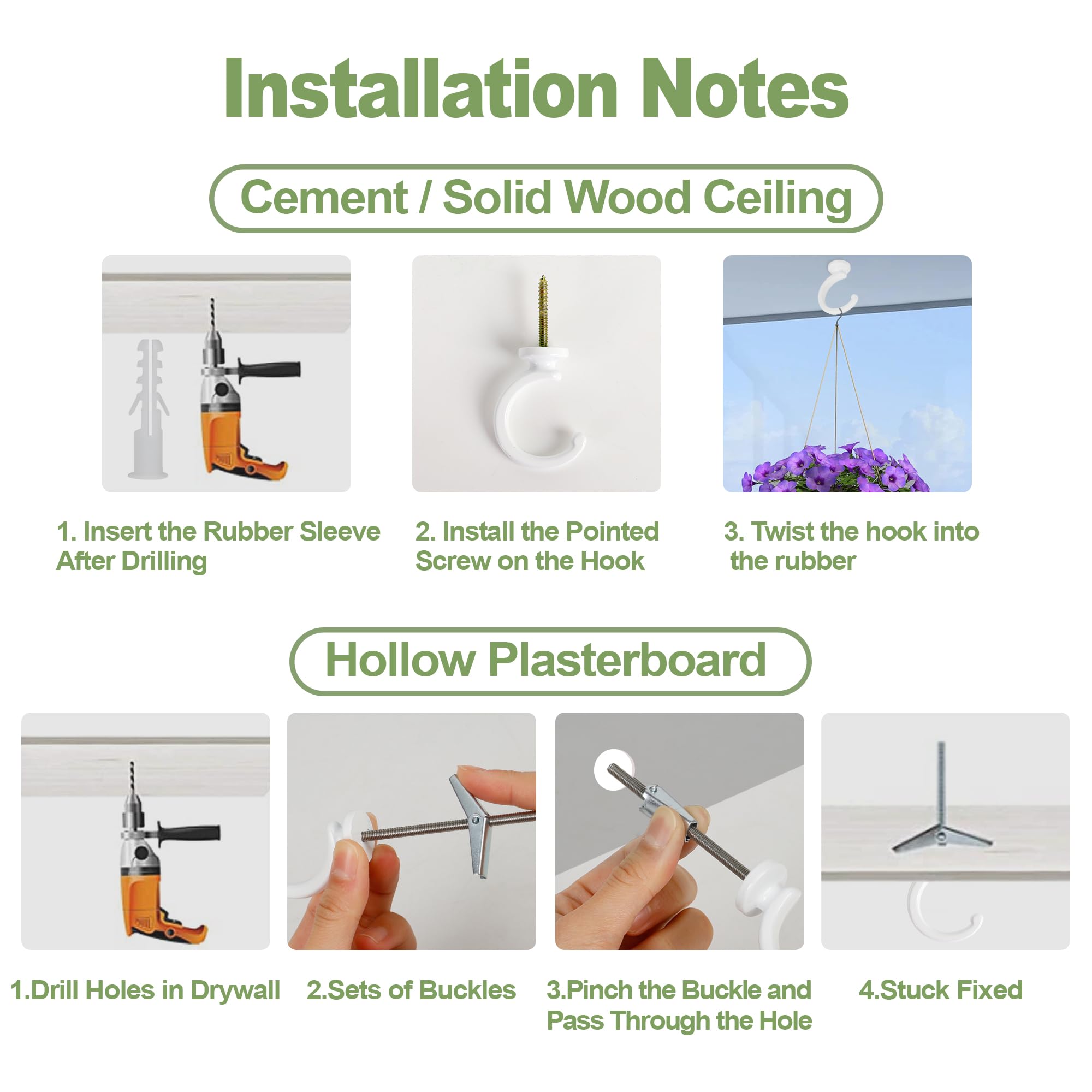 Aidoclip plant-wind-chime-curtain hanger offers versatile hanging options