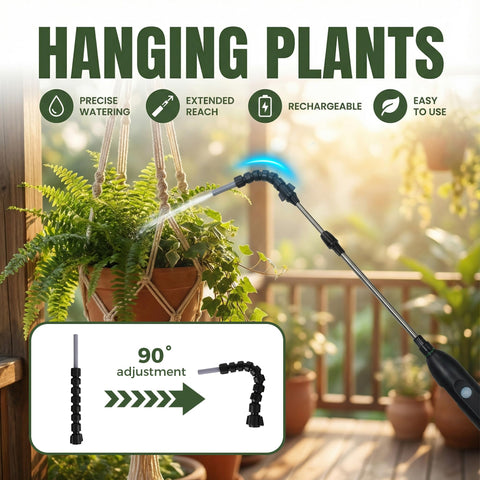 Aidoclip waterer fan nozzle delivers a gentle mist for delicate foliage