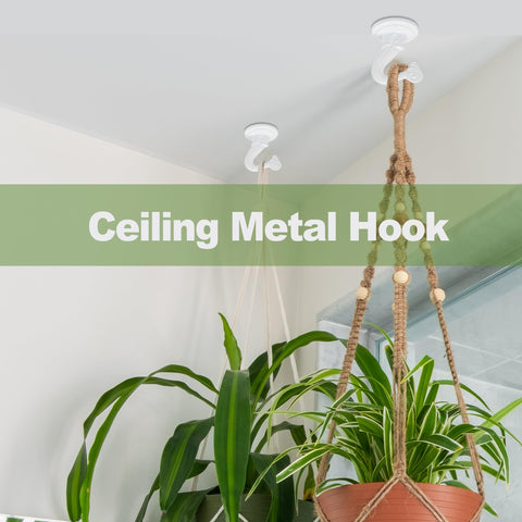 Aidoclip white ceiling hooks pack for modern interiors.