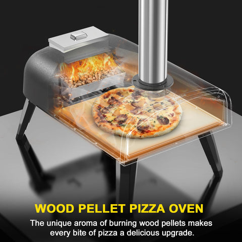 Aidpiza folding legs portable design enables cooking anywhere with ease.