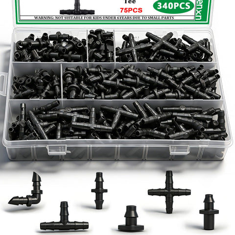 Aienxn drip irrigation kit box with durable fittings for easy garden setup