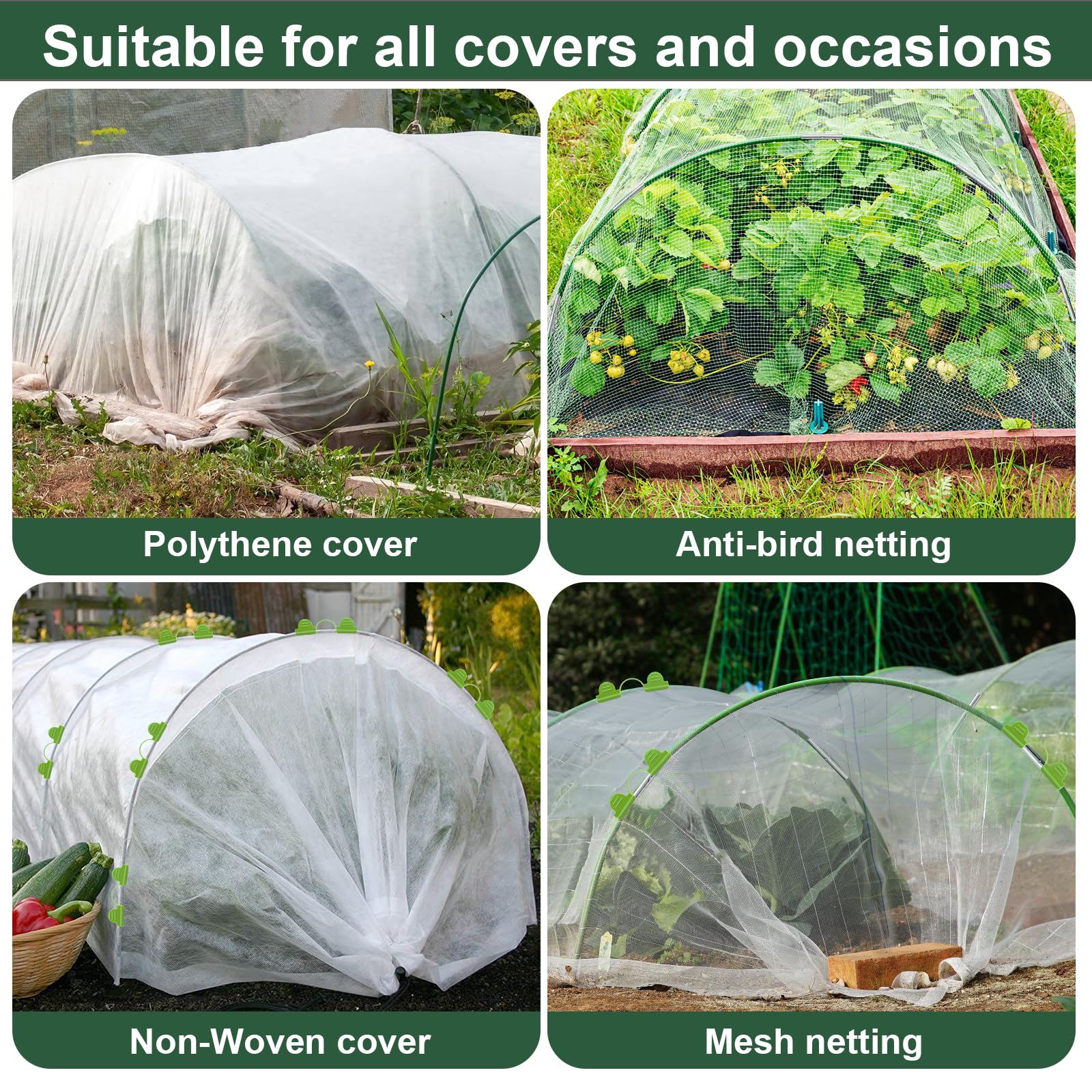 Aierden DIY greenhouse tunnel setup for patios and gardens.