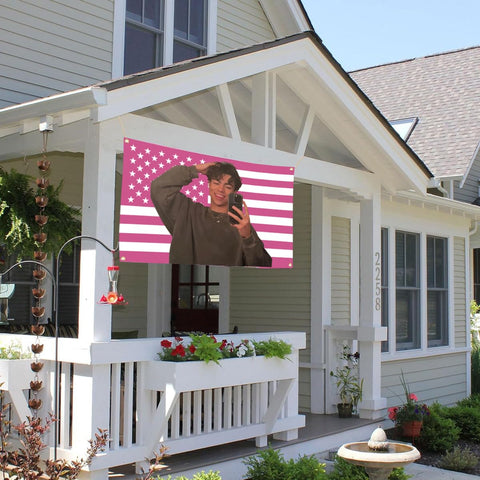 Aieted Malachi Barton outdoor flag for parties and tailgates, weather-friendly.