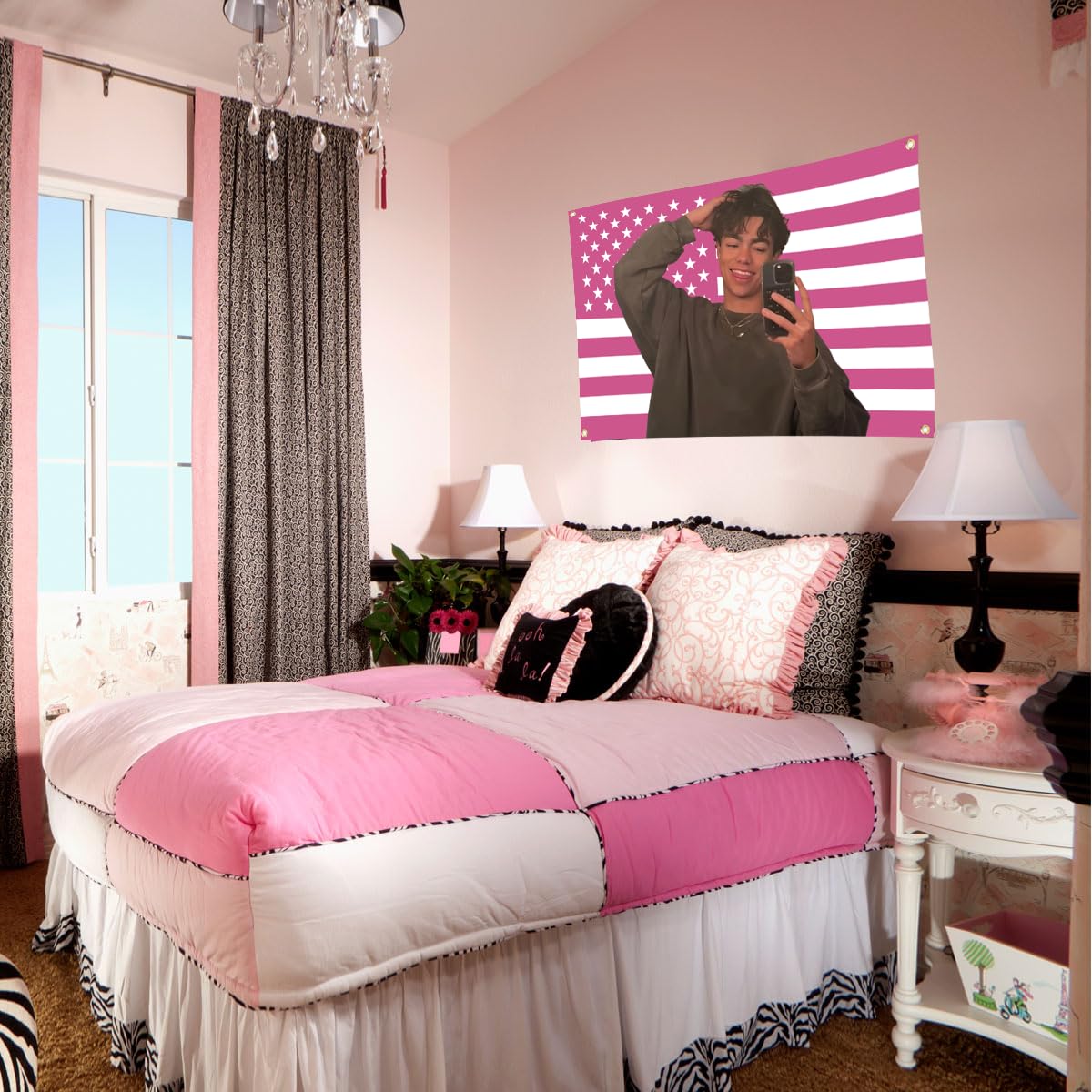 Aieted Malachi Barton flag with durable stitching for yard or balcony use.