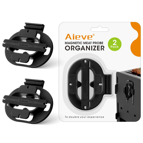 AIEVE 2-pack meat probe cord holder neatly stores wires