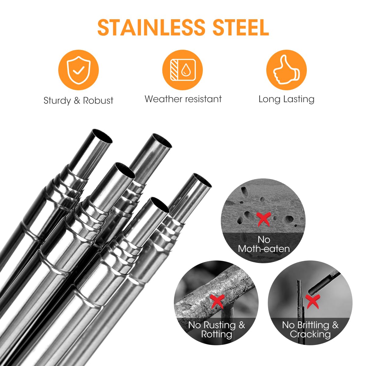 AIEVE extendable stakes on balconies ease height adjustments for thriving plants