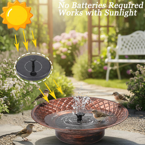Aifeorzo bird bath ground base provides stable year-round water feature