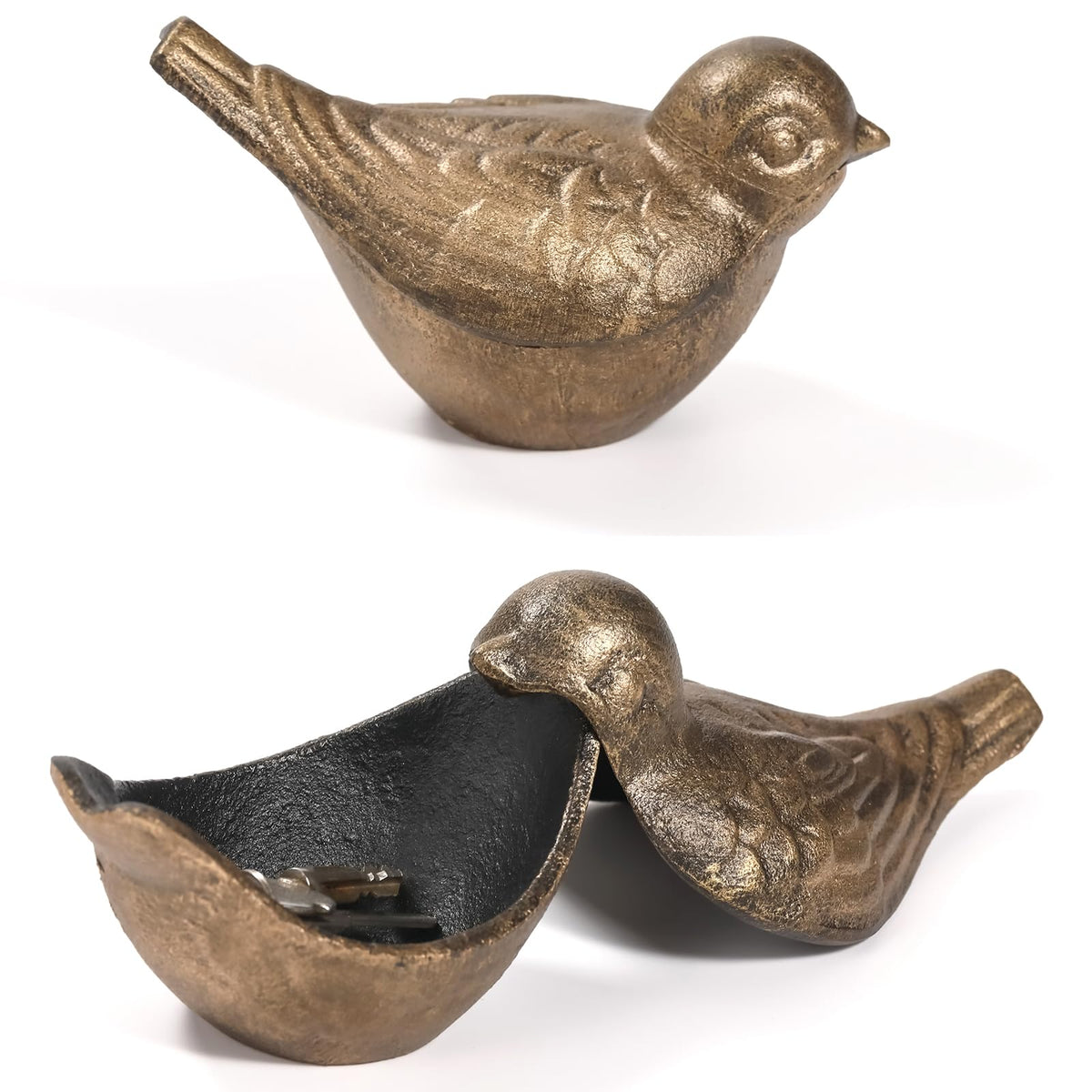 Aifeorzo bird key hider outside blends art with practical storage for garden or entryway