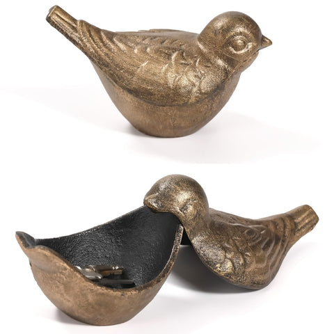 Aifeorzo bird key hider outside blends art with practical storage for garden or entryway