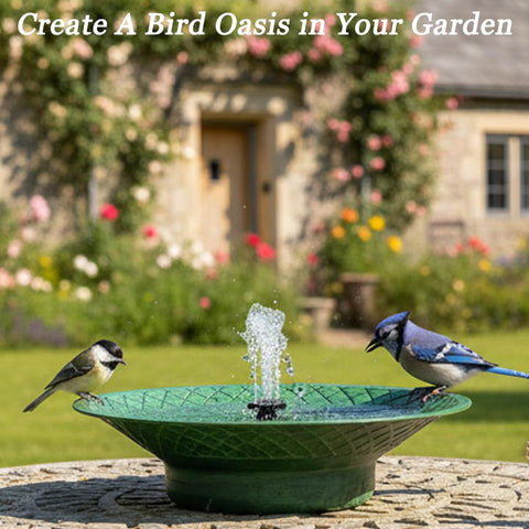 Aifeorzo durable metal bird bath built to withstand outdoor weather
